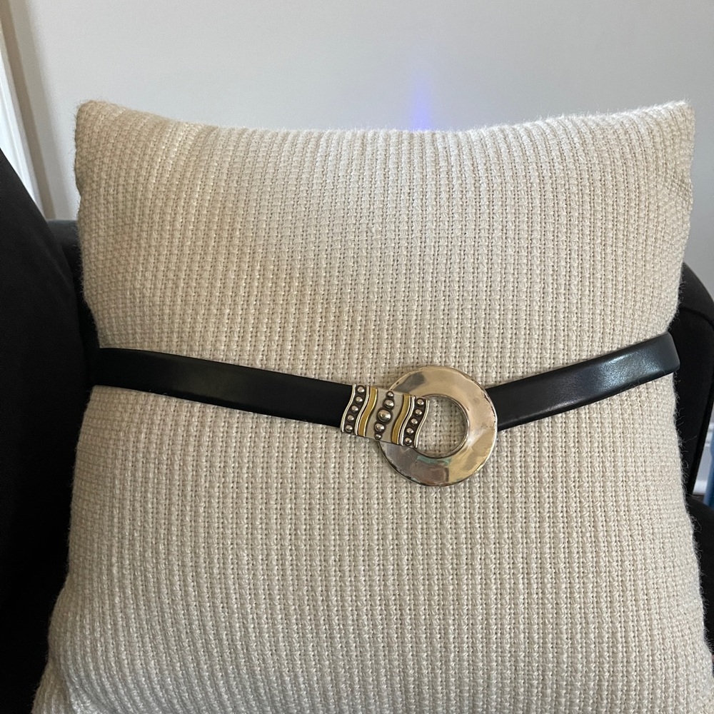 Beautiful silver gold and black belt